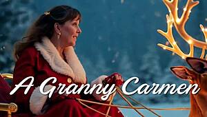 granny carmen claus rides elvish dildo like a horny mrs claus 🎅🍆