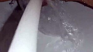 gretala soaps her trimmed pussy smooth and slick for play