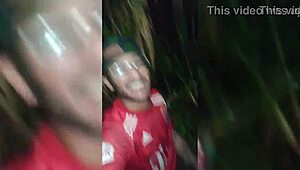 Gostosa Owes Money And Pays With Tight Pussy Fuck In The Bushes!