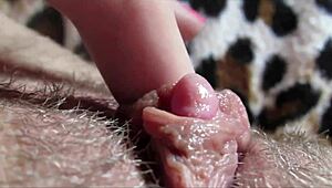 huge clitoris throbs in extreme close-up during intense orgasm