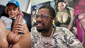 Transgender Teen Jerks Monster Cock Cumshot