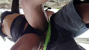 cheating wife rims ass outdoors then rough raw pounding