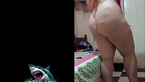 Neighbor's Stepmom Records Porno for Cash with Big Natural Tits Doggystyle.