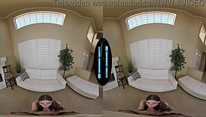 Parents gone—finally pounding pigtail girl next door Renee Rose doggystyle?
