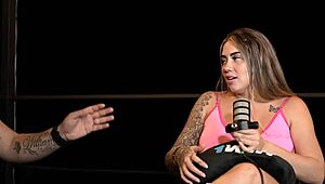 interview goes wild and i finger myself till i squirt everywhere in public - sara blonde?