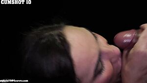 whaatt i just took 10 hot cumshots on face tongue and swallowed them all!!