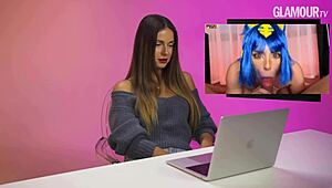 omg nyusha flips out over lesbian anal toys and squirting