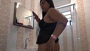 Open Pussy Feels Pleasure and Pain from His Giant Cock