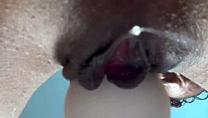 Sweaty Gym Workout Leads to Juicy Pussy Cum Close-Up