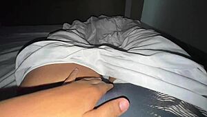 Oh god, fingering my wet pussy to intense orgasm before rushing off to hospital nurse shift