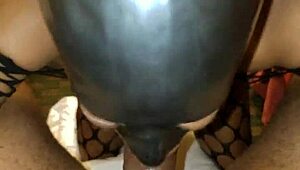 Stormy the sexy black gilf slurps cock like a total slut