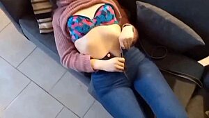 Best Friend's Sister Heats Up After Party Takes Big Cock Orgasm!