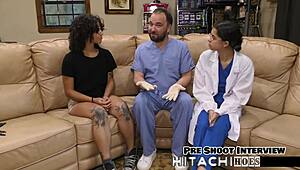 Petite latina nicole luva moans hairy pussy to vibrator orgasm backstage