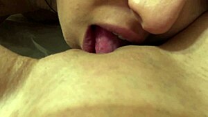 hot latina lesbian licks my wet pussy in steamy fpov closeup