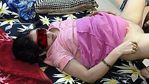 my cute indian girlfriend shares bedroom for hot rough sex