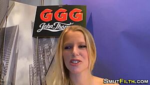 slut rubs vag begging for epic bukkake cum drench