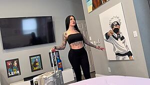 whoa, stepsis lacey jayne bounces reverse cowgirl on teddy tarantinos huge cock 😍💦