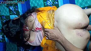 my first time licking tight asian wife's pussy before anal creampie in bedroom.