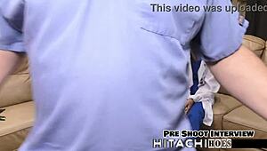 Petite latina nicole luva moans hairy pussy to vibrator orgasm backstage