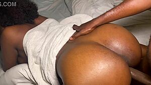 Curvy Ebony Babe Big Boobs Wet Pussy Fucked By Black Cock Squirting