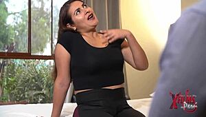 peruana gorda llega al casting porno y se la rompen duro el coño