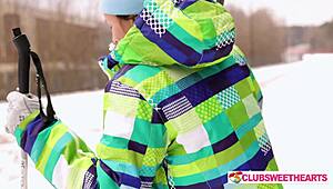 oh man apres ski with jane white at clubsweethearts shes ridin my huge cock doggystyle outdoors deepthroat cum