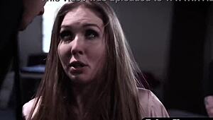 What if masked thugs stuffed blonde teen's every hole in brutal gangbang?