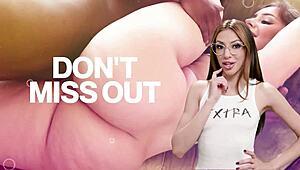 Cuckold Sessions: Harley Love rides agent's monster cock doggystyle missionary in front of hubby then deepthroat finish