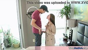 skinny neighbour slut begs fat cock for pussy cumfill