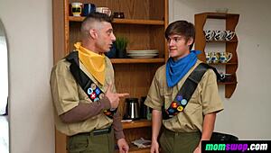 Step Moms Ride Explorer Boys' Cocks Cowgirl in Wild Orgy Survival Orgy!!