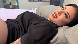 whoa, stepsis lacey jayne bounces reverse cowgirl on teddy tarantinos huge cock 😍💦