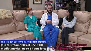 ditria roses' 1st gyno exam uh so exposing pierced nipples