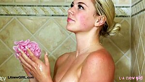 Hey cutie, you just showered and now daddy wants to play with that petite blonde body