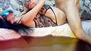 Whoa, check this slender milf rider grinding in sexy erotic lingerie 😍🔥