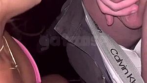 wife fucks hung stud in swing booth before watching husband