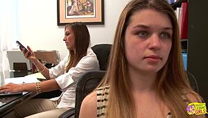Rilynn Rae Anastasia Rose Skip Work for Office Lesbian Pussy Licking Face Sitting