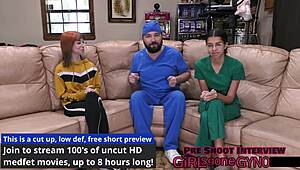 ditria roses' 1st gyno exam uh so exposing pierced nipples