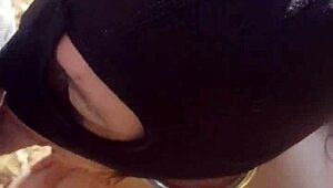 french slave maid humiliated in garage then fucked outdoors in bondage