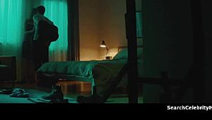 eliza taylor bends over for steamy erotic licking and kissing