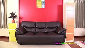 Bangkok Bar Casting Uncovers Thai Sofa Dancer's Massive DDD+ Boobs