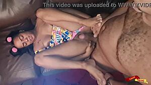 Skinny Thai Babysitter Stepdaughter Anal Fucked on Holiday Vacation