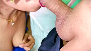 Horny Indian bhabhi rides devar's cock all night ending in deep creampie fill