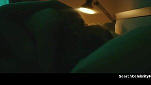eliza taylor bends over for steamy erotic licking and kissing