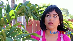 i'm dora the curvy teen exploring big black cock anal ride