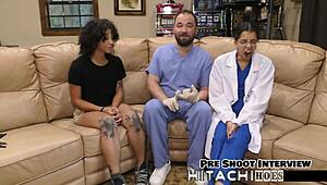 Petite latina nicole luva moans hairy pussy to vibrator orgasm backstage