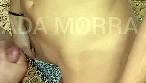 tease my cock till i blast cum all over her panties after voyeur flashing fun.