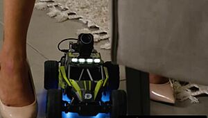 Pervert boy caught peeking under stepmom Richelle Ryan's dress, wanna facefuck her now?