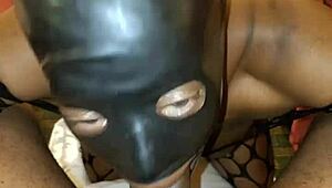 Stormy the sexy black gilf slurps cock like a total slut
