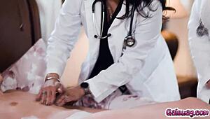 natasha nice and sheena ryder lick petite nadia noja's pussy hard