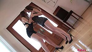 dani daniels and hot lesbians lick asses and pussies in lingerie 👅🍑